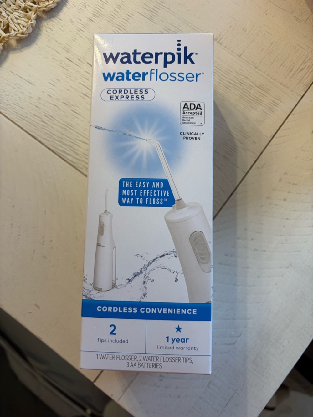 Waterpik Cordless Express Water Flosser NEW Sealed White - Picture 4 of 6